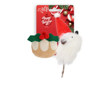 Happy Holiday - 2 pack Misteltoe & Santa Mouse